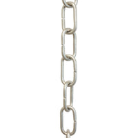 Chain BR08-U Standard Link, Coil Chandelier Chain with Unwelded Brass links, Antique Brass