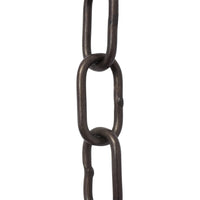 Chain BR08-W Standard Link, Coil Chandelier Chain with Welded Brass links, Antique Brass
