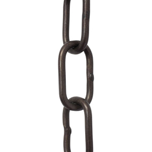 Chain BR08-W Standard Link, Coil Chandelier Chain with Welded Brass links, Antique Brass
