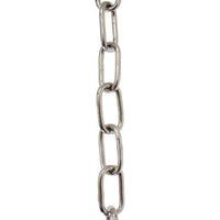 Chain BR08-W Standard Link, Coil Chandelier Chain with Welded Brass links, Antique Brass