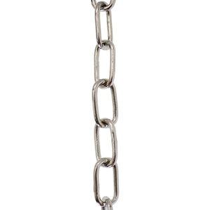 Chain BR08-W Standard Link, Coil Chandelier Chain with Welded Brass links, Antique Brass
