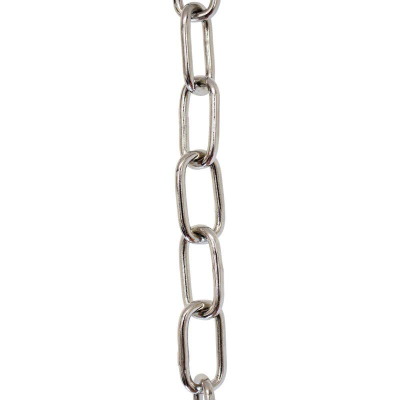 Chain BR08-W Standard Link, Coil Chandelier Chain with Welded Brass links, Antique Brass