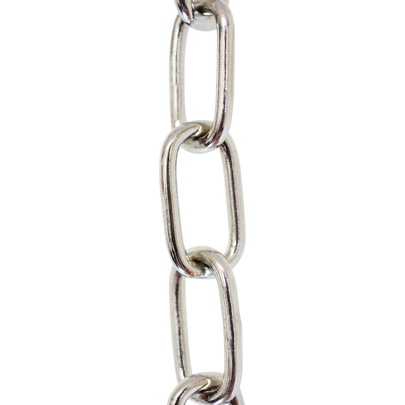 Chain BR08-W Standard Link, Coil Chandelier Chain with Welded Brass links, Antique Brass