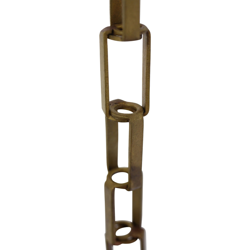 Chain BR09-W Rectangle Chandelier Chain with Welded Brass links, Antique Brass