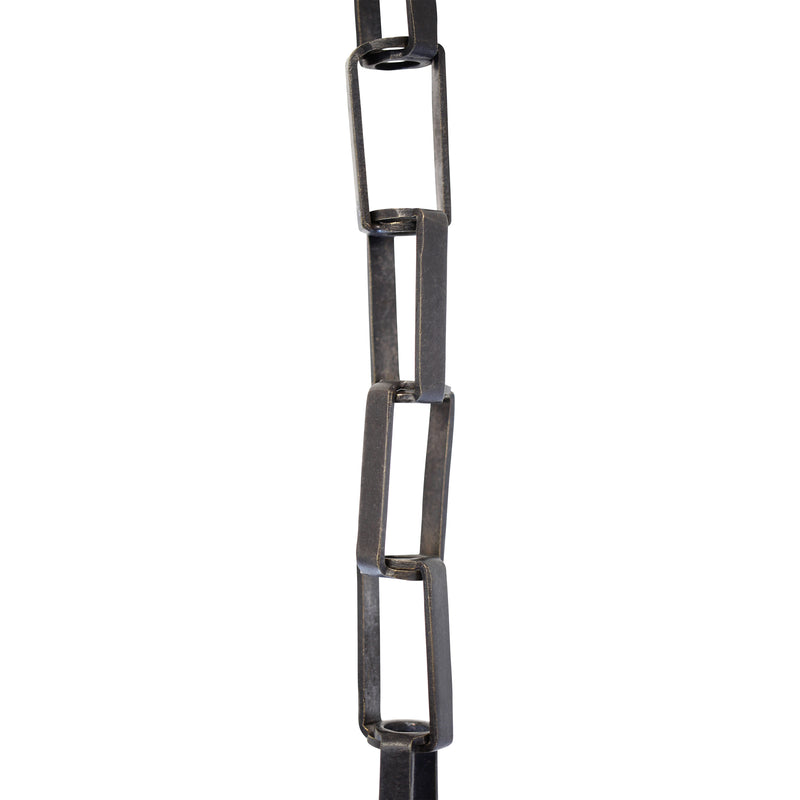 Chain BR09-W Rectangle Chandelier Chain with Welded Brass links, Antique Brass