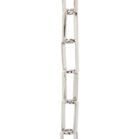 Chain BR09-W Rectangle Chandelier Chain with Welded Brass links, Antique Brass