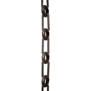 Chain BR10-U Rectangle Chandelier Chain with Unwelded Brass links and Round Joining links, Antique Brass