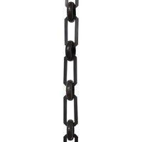 Chain BR10-U Rectangle Chandelier Chain with Unwelded Brass links and Round Joining links, Antique Brass