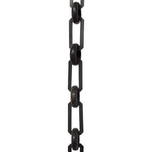 Chain BR10-U Rectangle Chandelier Chain with Unwelded Brass links and Round Joining links, Antique Brass