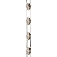 Chain BR10-U Rectangle Chandelier Chain with Unwelded Brass links and Round Joining links, Antique Brass