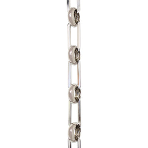 Chain BR10-U Rectangle Chandelier Chain with Unwelded Brass links and Round Joining links, Antique Brass