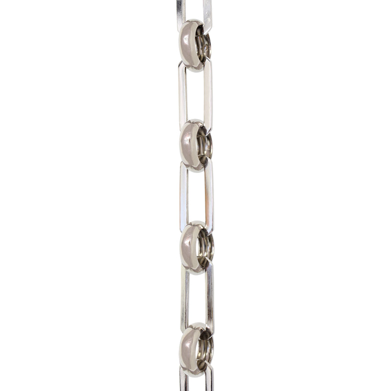 Chain BR10-U Rectangle Chandelier Chain with Unwelded Brass links and Round Joining links, Antique Brass
