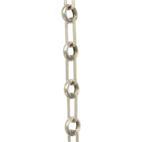 Chain BR10-U Rectangle Chandelier Chain with Unwelded Brass links and Round Joining links, Antique Brass