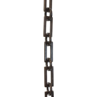 Chain BR11-W Rectangle Chandelier Chain with Welded Brass links and Round Joining links, Antique Brass