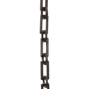 Chain BR11-W Rectangle Chandelier Chain with Welded Brass links and Round Joining links, Antique Brass