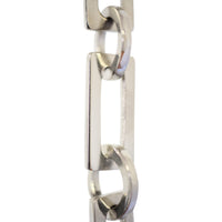 Chain BR11-W Rectangle Chandelier Chain with Welded Brass links and Round Joining links, Antique Brass