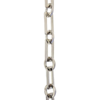 Chain BR11-W Rectangle Chandelier Chain with Welded Brass links and Round Joining links, Antique Brass
