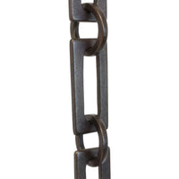 Chain BR12-W Rectangle Chandelier Chain with Welded Brass links and Round Joining links, Antique Brass