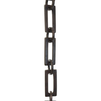 Chain BR12-W Rectangle Chandelier Chain with Welded Brass links and Round Joining links, Antique Brass