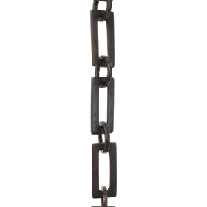 Chain BR12-W Rectangle Chandelier Chain with Welded Brass links and Round Joining links, Antique Brass