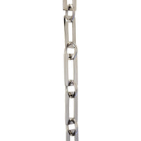 Chain BR12-W Rectangle Chandelier Chain with Welded Brass links and Round Joining links, Antique Brass