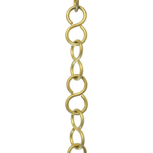 Chain BR13-U S-Shaped Chandelier Chain with Unwelded Brass links, Antique Brass
