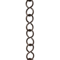 Chain BR13-U S-Shaped Chandelier Chain with Unwelded Brass links, Antique Brass