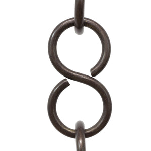 Chain BR13-U S-Shaped Chandelier Chain with Unwelded Brass links, Antique Brass
