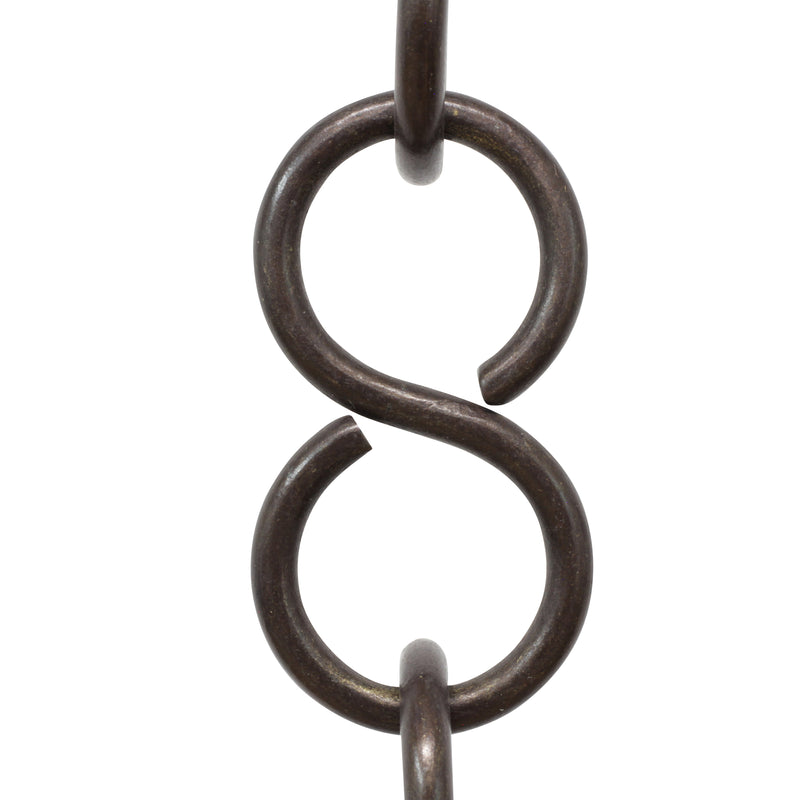 Chain BR13-U S-Shaped Chandelier Chain with Unwelded Brass links, Antique Brass