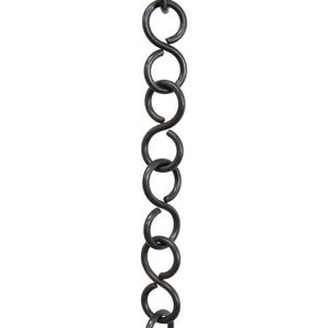 Chain BR13-U S-Shaped Chandelier Chain with Unwelded Brass links, Antique Brass