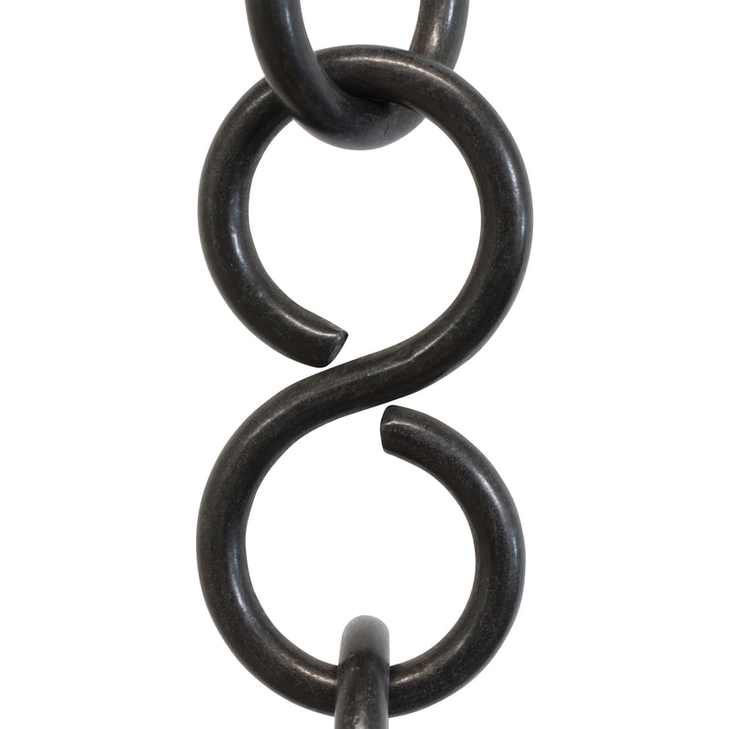 Chain BR13-U S-Shaped Chandelier Chain with Unwelded Brass links, Antique Brass