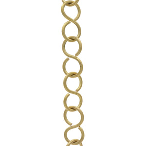 Chain BR13-U S-Shaped Chandelier Chain with Unwelded Brass links, Antique Brass
