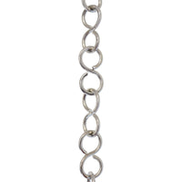 Chain BR13-U S-Shaped Chandelier Chain with Unwelded Brass links, Antique Brass