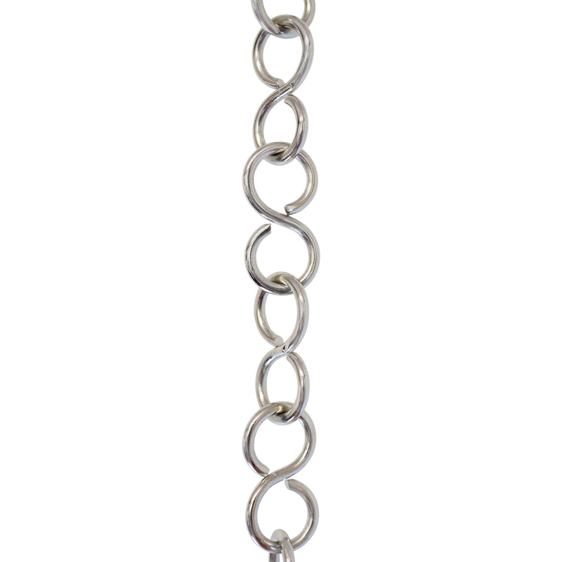 Chain BR13-U S-Shaped Chandelier Chain with Unwelded Brass links, Antique Brass