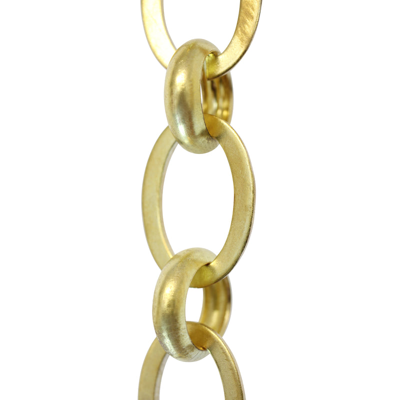 Chain BR14-U Loop Chandelier Chain with Unwelded Brass links and Round Joining links, Antique Brass