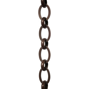 Chain BR14-U Loop Chandelier Chain with Unwelded Brass links and Round Joining links, Antique Brass