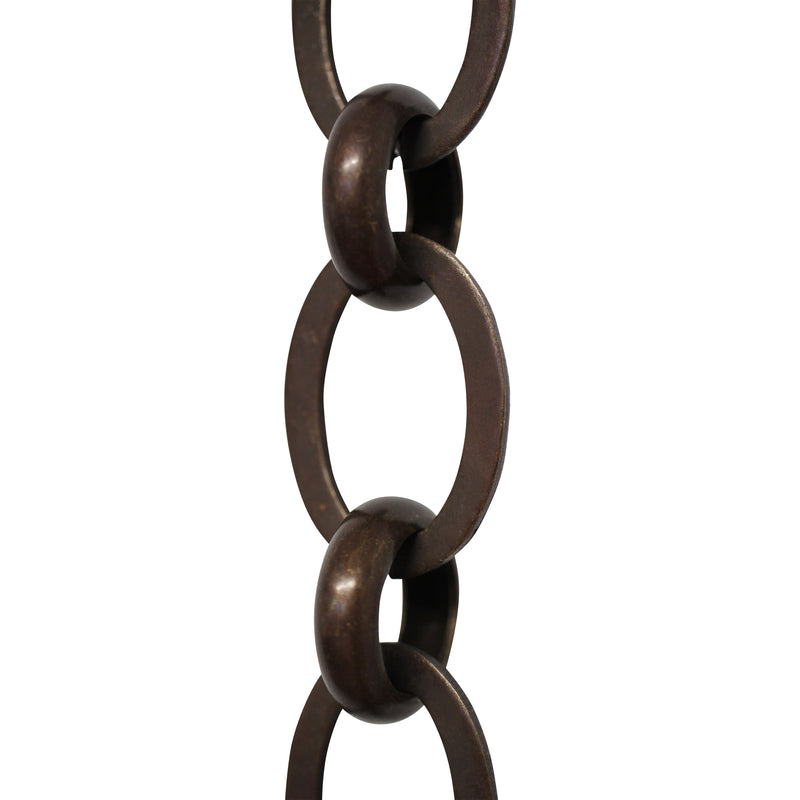 Chain BR14-U Loop Chandelier Chain with Unwelded Brass links and Round Joining links, Antique Brass