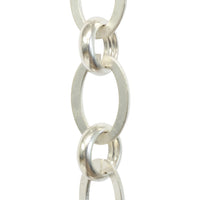 Chain BR14-U Loop Chandelier Chain with Unwelded Brass links and Round Joining links, Antique Brass