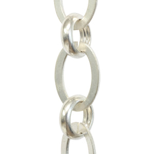 Chain BR14-U Loop Chandelier Chain with Unwelded Brass links and Round Joining links, Antique Brass
