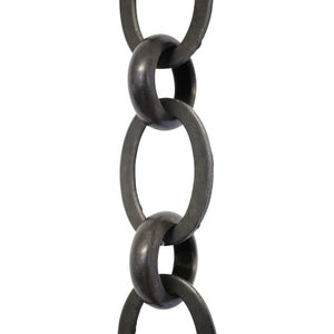 Chain BR14-U Loop Chandelier Chain with Unwelded Brass links and Round Joining links, Antique Brass