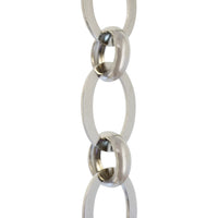 Chain BR14-U Loop Chandelier Chain with Unwelded Brass links and Round Joining links, Antique Brass
