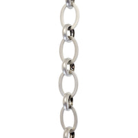 Chain BR14-U Loop Chandelier Chain with Unwelded Brass links and Round Joining links, Antique Brass