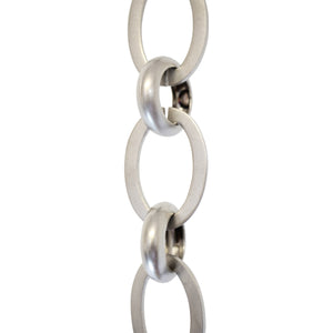 Chain BR14-U Loop Chandelier Chain with Unwelded Brass links and Round Joining links, Antique Brass