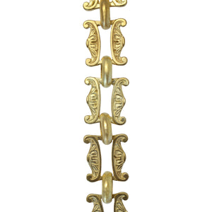 Chain BR15-U Vintage Chandelier Chain with Unwelded Brass links and Round Joining links, Antique Brass