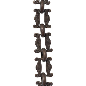 Chain BR15-U Vintage Chandelier Chain with Unwelded Brass links and Round Joining links, Antique Brass