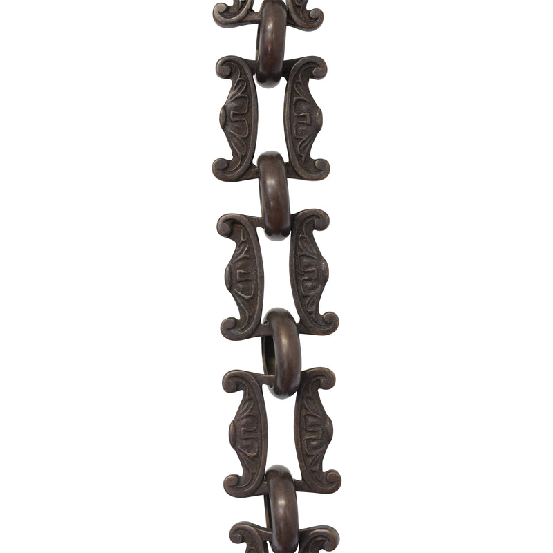 Chain BR15-U Vintage Chandelier Chain with Unwelded Brass links and Round Joining links, Antique Brass