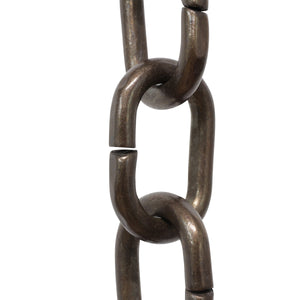 Chain BR16-U Round Chandelier Chain with Unwelded Brass links, Antique Brass
