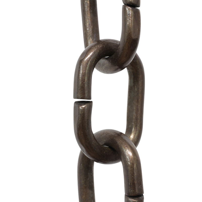 Chain BR16-U Round Chandelier Chain with Unwelded Brass links, Antique Brass