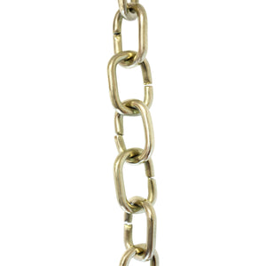 Chain BR16-U Round Chandelier Chain with Unwelded Brass links, Antique Brass