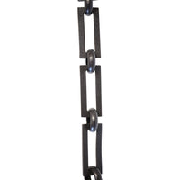Chain BR18-U Greek Key Chandelier Chain with Unwelded Brass links and Round Joining links, Antique Brass